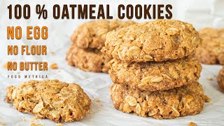 SUPER EASY CRISPY OATMEAL COOKIES [upl. by Melbourne]