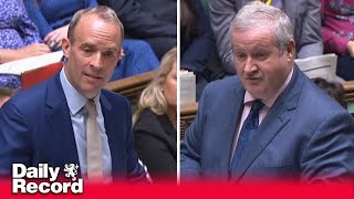 Dominic Raab and Ian Blackford clash at PMQs [upl. by Ain]