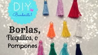 Borlas o Flequillos Tutorial DIY [upl. by Chemush722]