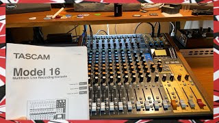 Tascam Model 16 Unboxing  Analog Mixer Multitrack Recorder USB Interface [upl. by Einra]