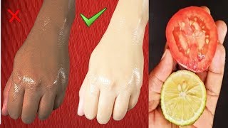 Skin Whitening Home Remedies Lemon Colgate Toothpaste and Tomato Facial [upl. by Luby]