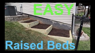 DIY Raised Garden Beds On a Slope [upl. by Yltsew]