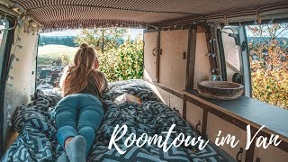 ROOMTOUR DURCH UNSEREN VAN  VW T4 Camper Selbstausbau Teil 4 [upl. by Linson]