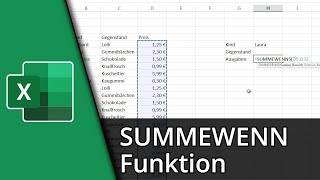 Excel SummeWenn Funktion  SUMMEWENNSUMMEWENNS ✅ Tutorial [upl. by Adia286]