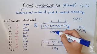 IUPAC NOMENCLATURE of alkane carbon compound class 10 [upl. by Pohsib]