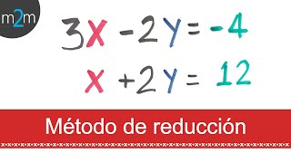 Sistema de ecuaciones lineales 2x2 │ Reducción [upl. by Namsu]