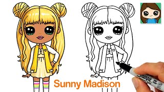 How to Draw Rainbow High Fashion Doll 🌈 Sunny Madison [upl. by Anihtyc]