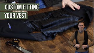 How To Slim Down A Vest  Tailor Teaches [upl. by Berget]