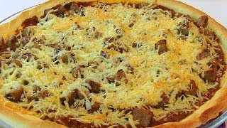 Bettys Thin Crust Italian Sausage Pizza [upl. by Nyret706]