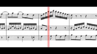 BWV 1031  Flute Sonata in EFlat Major Scrolling [upl. by Ahsiekyt631]