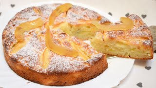 TORTA SOFFICISSIMA ALLO YOGURT E MELE CON 1 UOVO E SENZA BURRO [upl. by Vinaya]