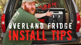 Overland Fridge Install Tips  Dual Battery Systems Fridge Slides Mounting [upl. by Niabi]