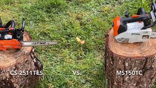 Stihl MS150TC vs Echo CS 2511TES [upl. by Buchbinder]