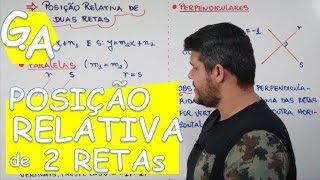 G A POSIÇÃO RELATIVA DE RETAS  Paralelismo e Perpendicularismo c exercícios [upl. by Gherardi]