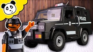 Playmobil Polizei  Verfolgungsjagd mit dem neuen Polizei Auto  Spielzeug auspacken amp spielen [upl. by Andros]