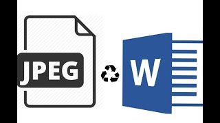 How to Convert a JPEG Document into an editable Word Document file very easy [upl. by Ecnarual]