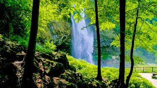 Waterfalls from Above 10 Hours No Sound — 4K Nature Screensaver [upl. by Hortensa]