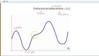 Screencast 312 Finding local and global extrema [upl. by Kelwunn]