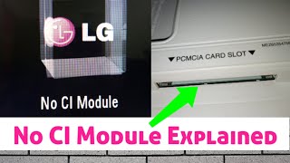 No CI Module amp Scrambled On LG TV Explained [upl. by Irvin]