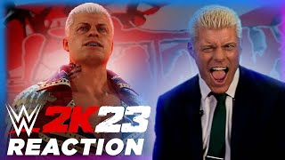 Cody Rhodes reveals his WWE 2K23 entrance [upl. by Bedelia]