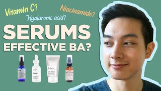 BEST SERUMS NIACINAMIDE VIT C HYALURONIC ACID  Effective ba My Personal Experience  Jan Angelo [upl. by Alehs]