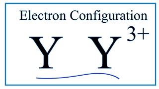 How to Write the Electron Configuration for Yttrium Y [upl. by Ahsenrat]