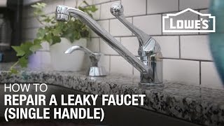 How to Fix A Dripping or Leaky Single Handle Faucet [upl. by Neelloj]