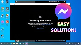 Messenger Video Call Something Went Wrong  Solved [upl. by Aliab]
