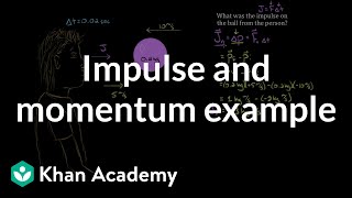 Impulse and momentum dodgeball example  Physics  Khan Academy [upl. by Mars69]