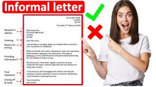 How to write an informal letter📝 All you need to know [upl. by Avahc]