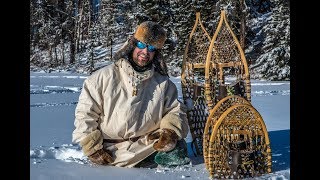 Do SNOWSHOES Work  Testing In DEEP SNOW Bear Paw Ojibwa Designs [upl. by Sivam]