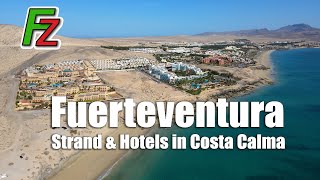 Fuerteventura Strand amp Hotels in Costa Calma Drohne 4K [upl. by Richel]