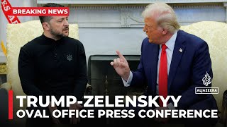 Zelenskyy and Trump clash in Oval Office [upl. by Adnawed781]