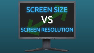 Screen Size vs Screen Resolution  Explained [upl. by Eatnahc]