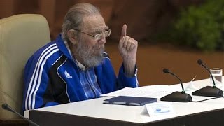 Ailing Fidel Castro Gives Rare Speech [upl. by Ecirtaemed195]