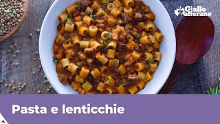 PASTA E LENTICCHIE VELOCE E SAPORITA [upl. by Shelden584]