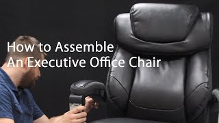 How to Assemble a Big amp Tall Executive Office Chair [upl. by Atrebla144]