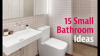 15 Small Bathroom Ideas [upl. by Navada]