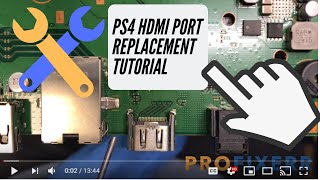 PS4 HDMI Port Replacement Tutorial  Detailed Instructions [upl. by Mishaan]