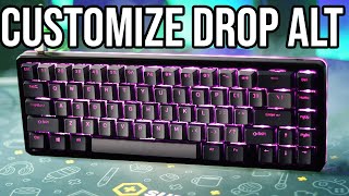 How To CUSTOMIZE Drop Alt Keyboard LIGHTS And REMAP KEYS [upl. by Lihas]