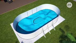 Piscinas desmontables de acero Gre  Gre Steel wall removable pools [upl. by Larissa986]