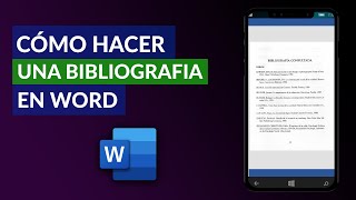 Cómo HACER una BIBLIOGRAFÍA en Word  Guía Completa [upl. by Itnaihc]