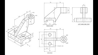 Orthographic Projection  Engineering drawing  Technical drawing [upl. by Palma57]