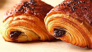 Napolitanas de chocolate  SUB 🇬🇧 Chocolate Croissants  Pain au chocolat [upl. by Eleen]