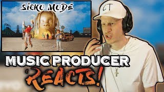 Music Producer Reacts to Travis Scott  SICKO MODE ft Drake [upl. by Kcyrred]