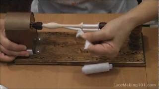 Lace Bobbin Winding  LaceMaking101com [upl. by Tamer]