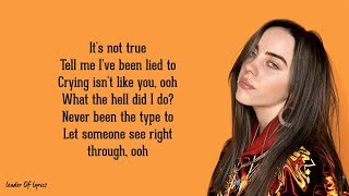 Billie Eilish  i love you Lyrics 😪 [upl. by Aneekahs]