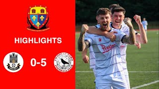 Caerleon 05 Cwmbrân Town  Gwent FA Senior cup  Quarter final highlights [upl. by Halika]