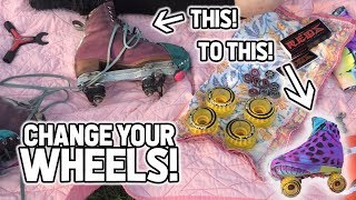 How to change WHEELS on ROLLER SKATES [upl. by Fanni]