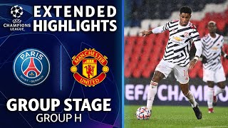 Paris SaintGermain vs Manchester United Extended Highlights  UCL on CBS [upl. by Rudie]